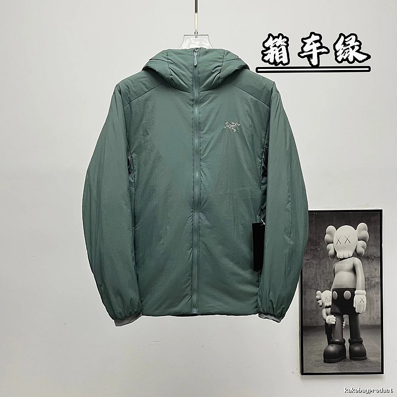 Arc'teryx Layering Sage Green Hooded Shell Jacket