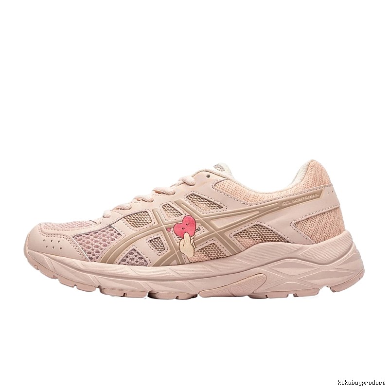 ASICS retro-style pink sports shoes