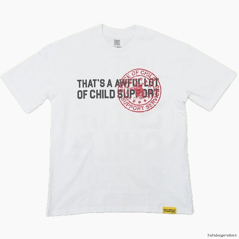 Awful Lot Stamped Street-Style White T-Shirt