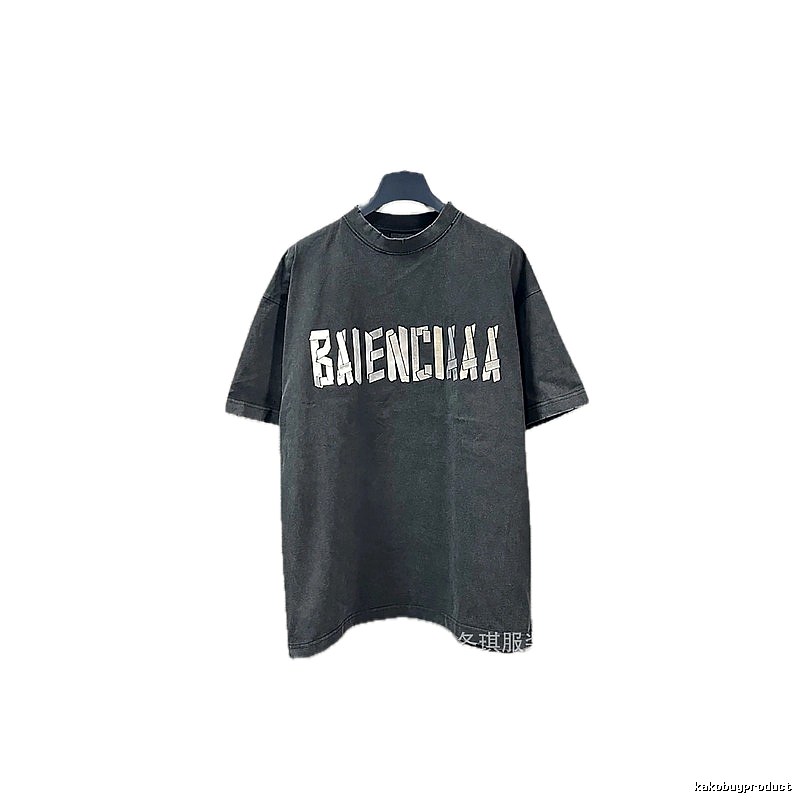 Balenciaga alphabet style black T-shirt