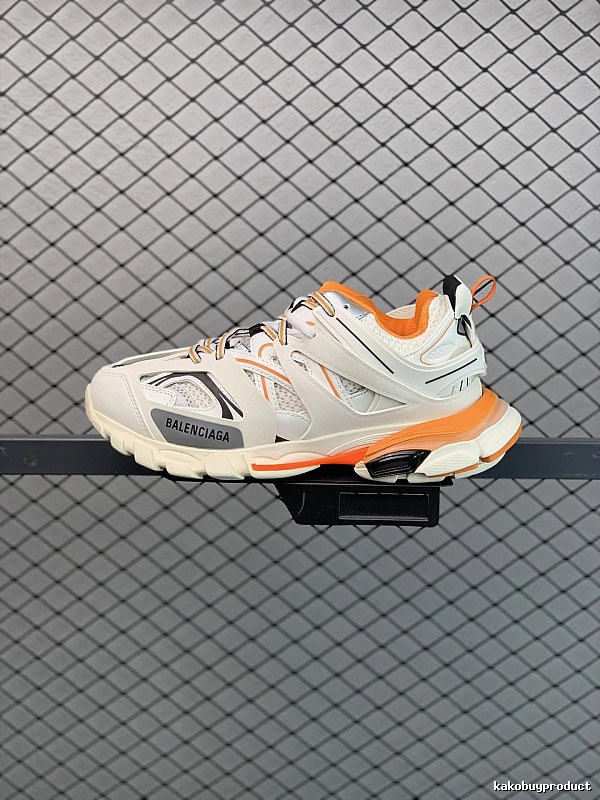 Balenciaga Chunky Runners, White and Orange and Low Runner Shape