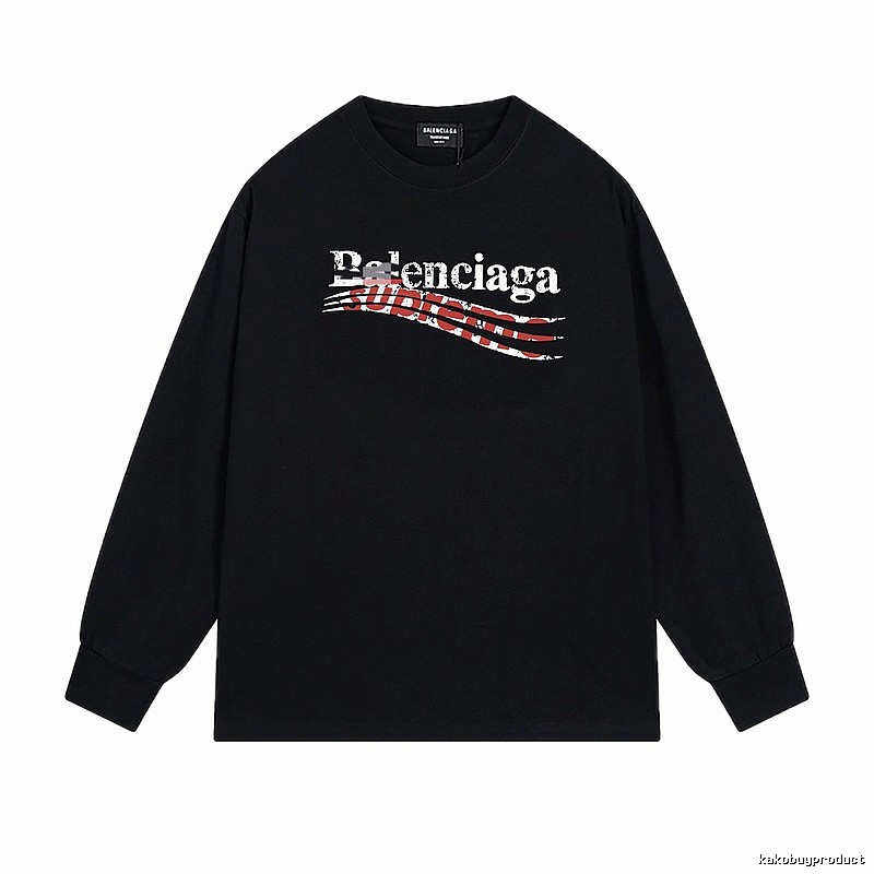 Balenciaga graffiti-style black T-shirt