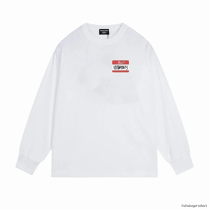 Balenciaga Printed Casual White T-shirt