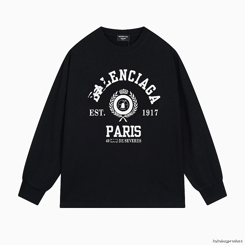 Balenciaga retro black long-sleeve