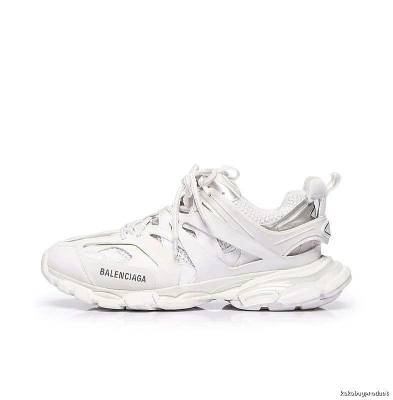Balenciaga retro-style white shoes