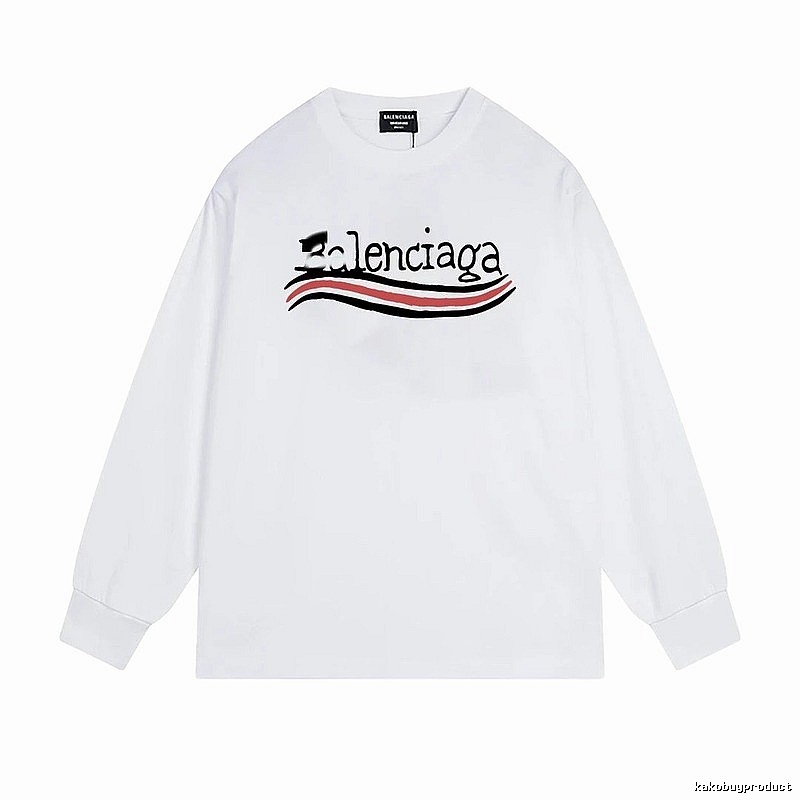 Balenciaga striped white long-sleeve