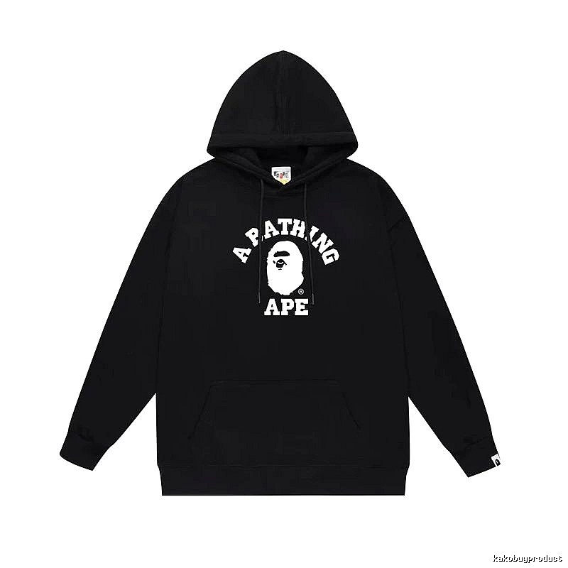 Bape Ape Head Simple Black Sweatshirt
