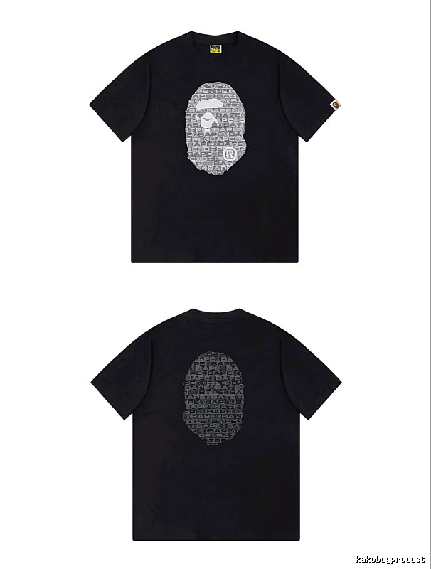 Bape Ape Head Trendy and Cool Black T-shirt