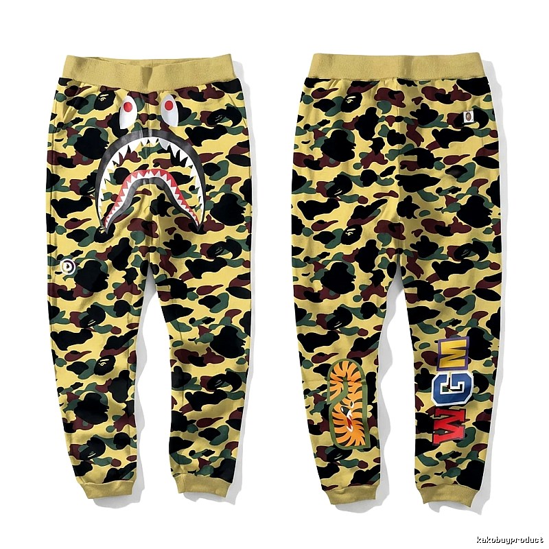 Bape camouflage shark pattern sweatpants