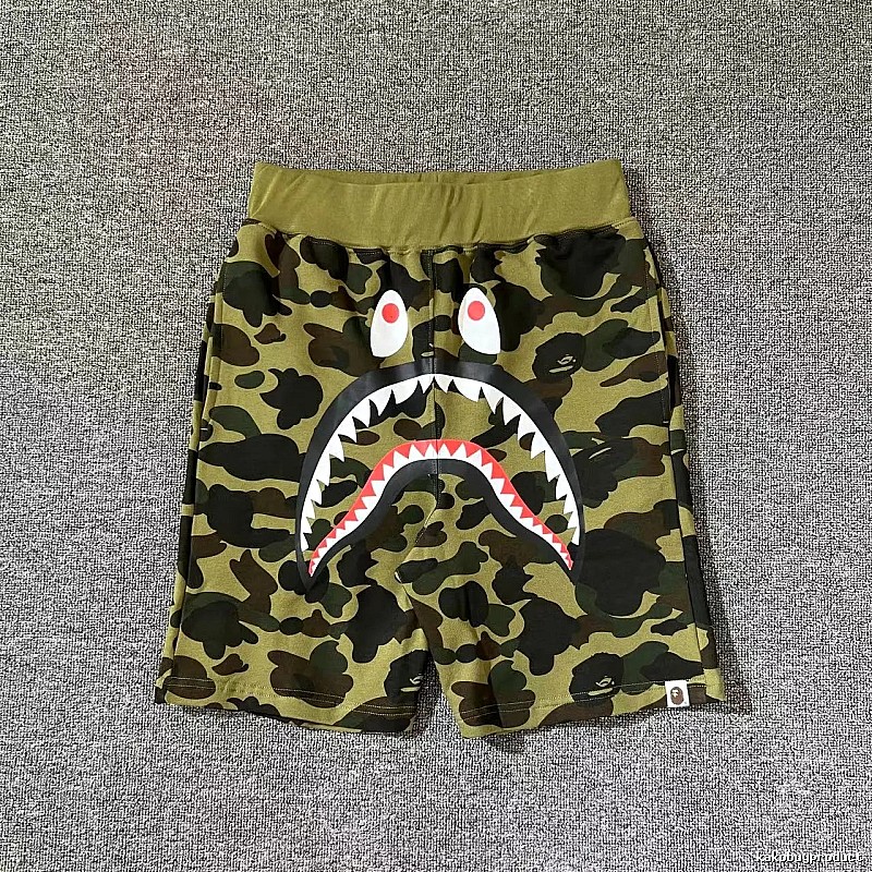 Bape camouflage shark-style shorts