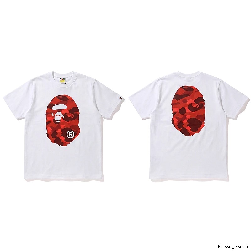 Bape camouflage style white T-shirt