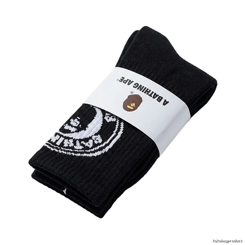 Bape classic trendy style black socks