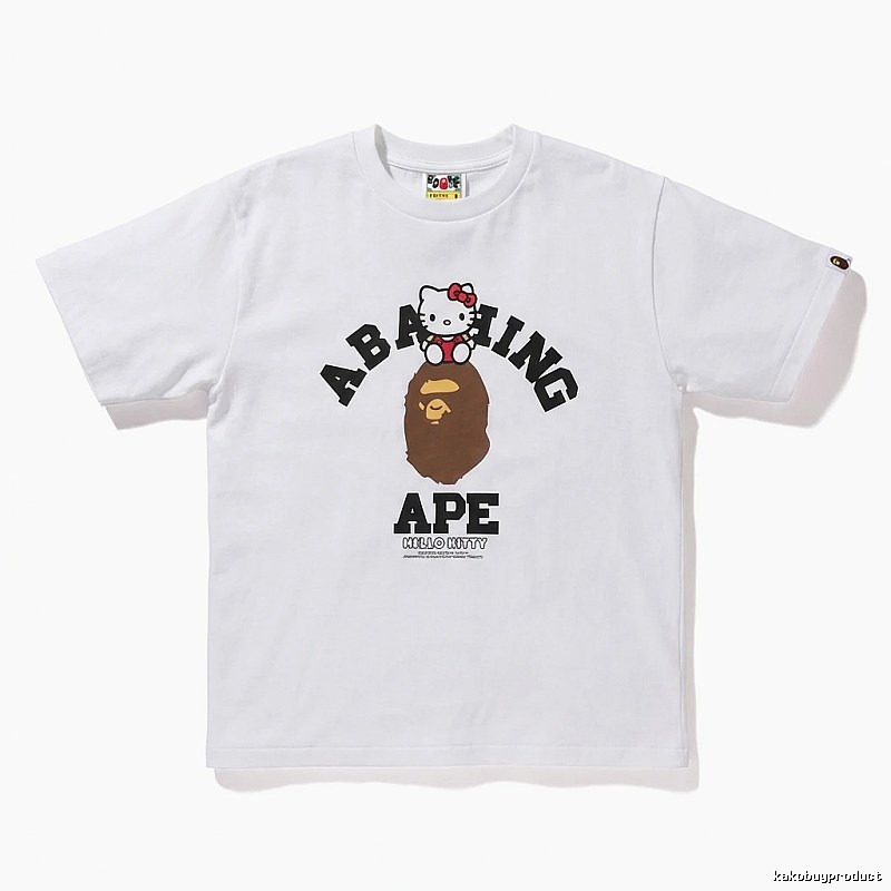 Bape Co-branded Cartoon White T-shirt
