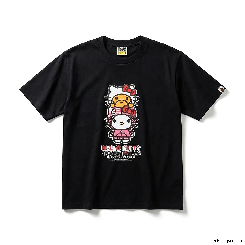 Bape Co-branded Hello Kitty Black T-shirt