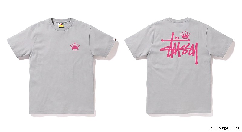 Bape Crown Print Trendy and Cool Short-sleeved Shirt