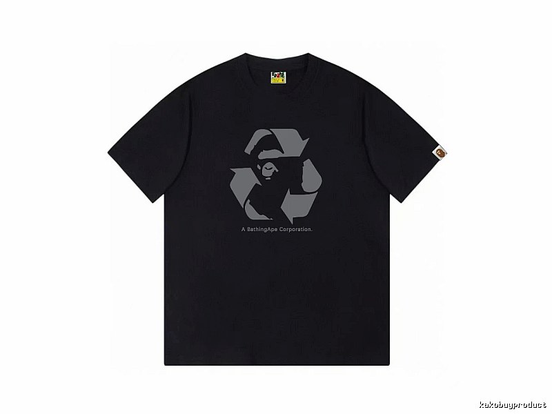 Bape Recycling Series Black Short Sleeve