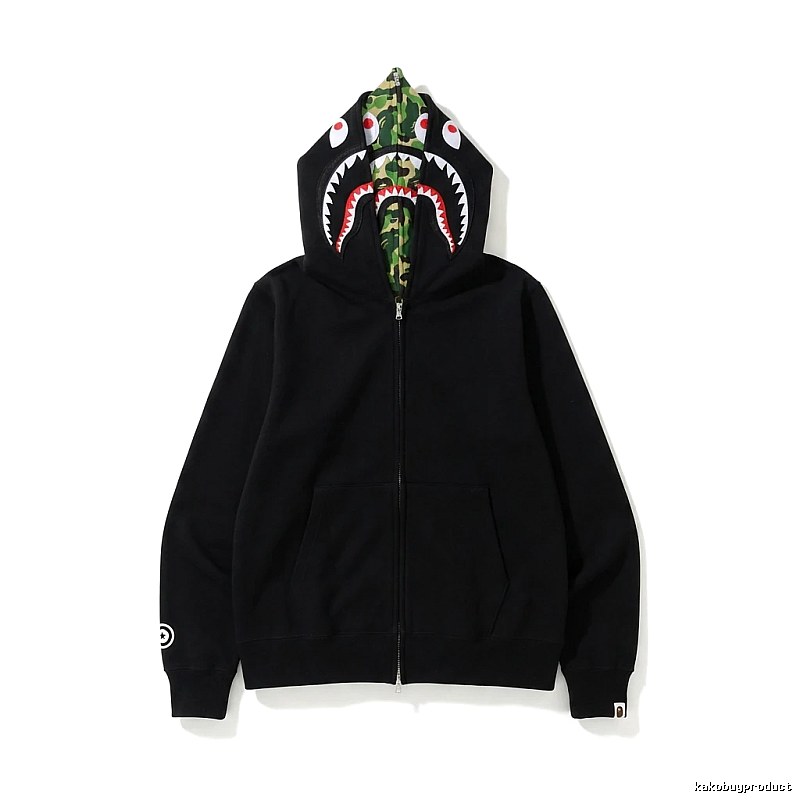 Bape Shark Camouflage Style Black Sweatshirt