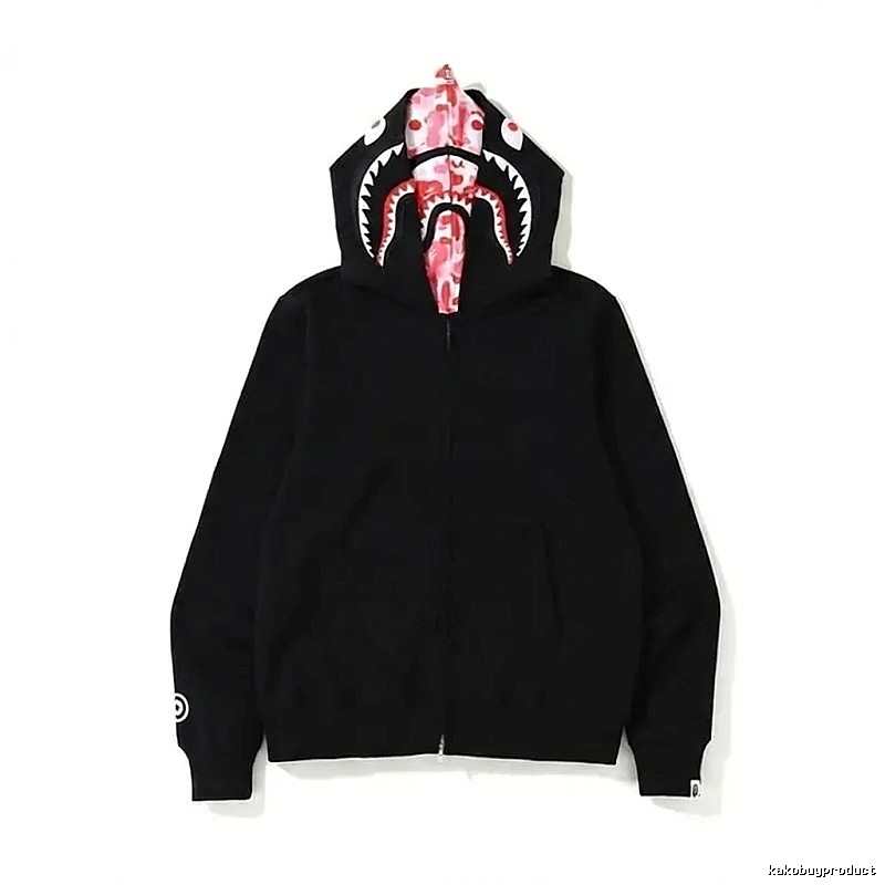 Bape Shark Series Black Streetwear Hoodie
