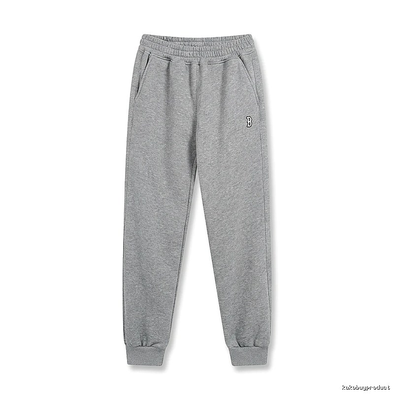 Basic style casual gray sweatpants of MLB