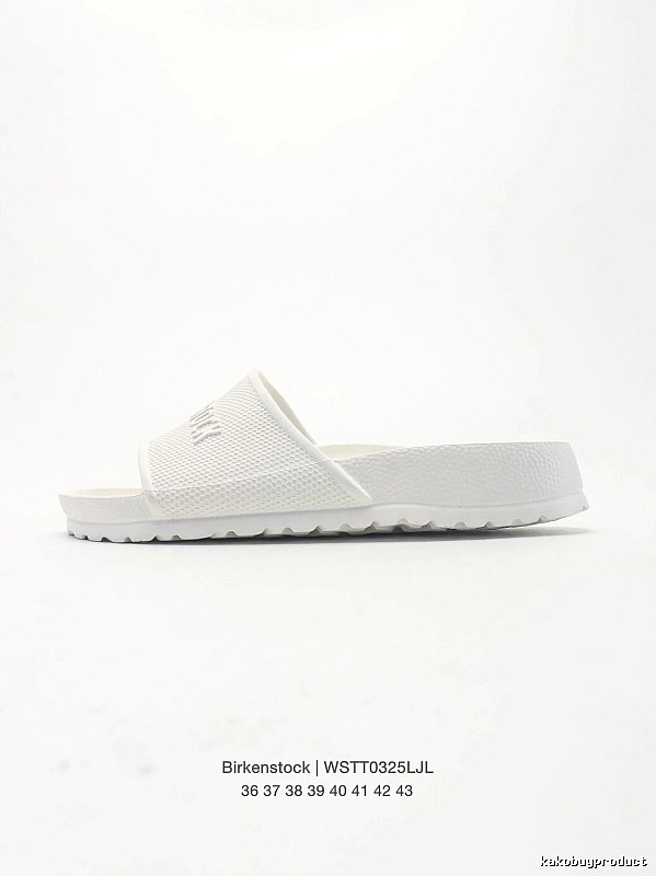 Birkenstock Minimalist Casual Style White Slide Sandals