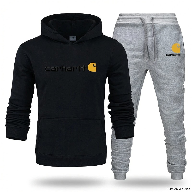 Carhartt casual style black and gray suit set