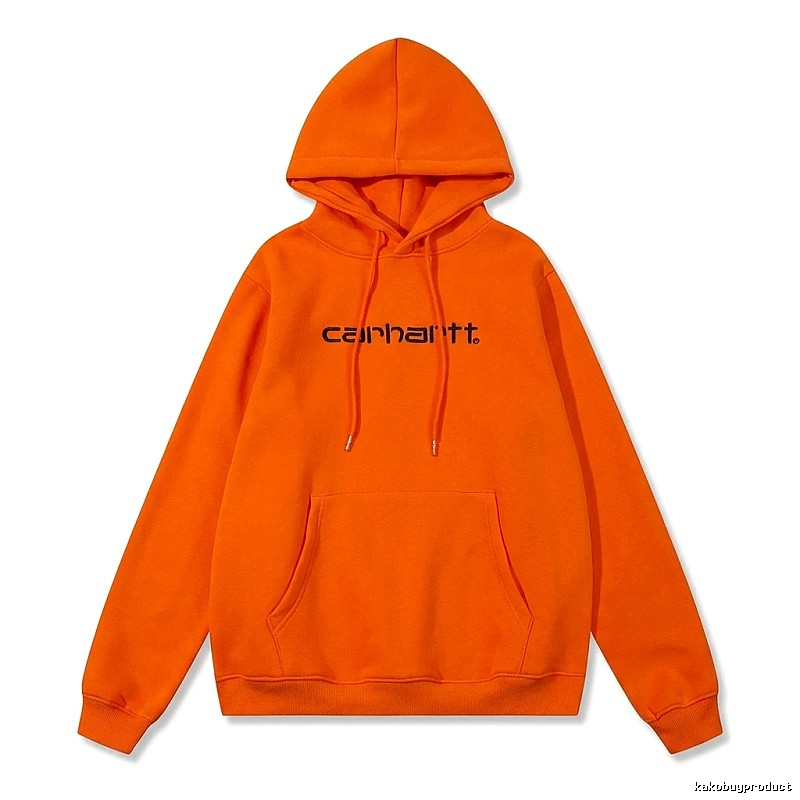 Carhartt orange minimalist style sweatshirt