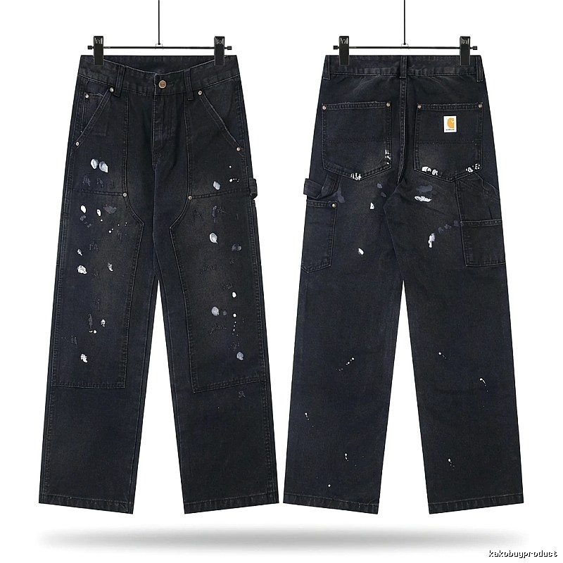 Carhartt workwear style black jeans
