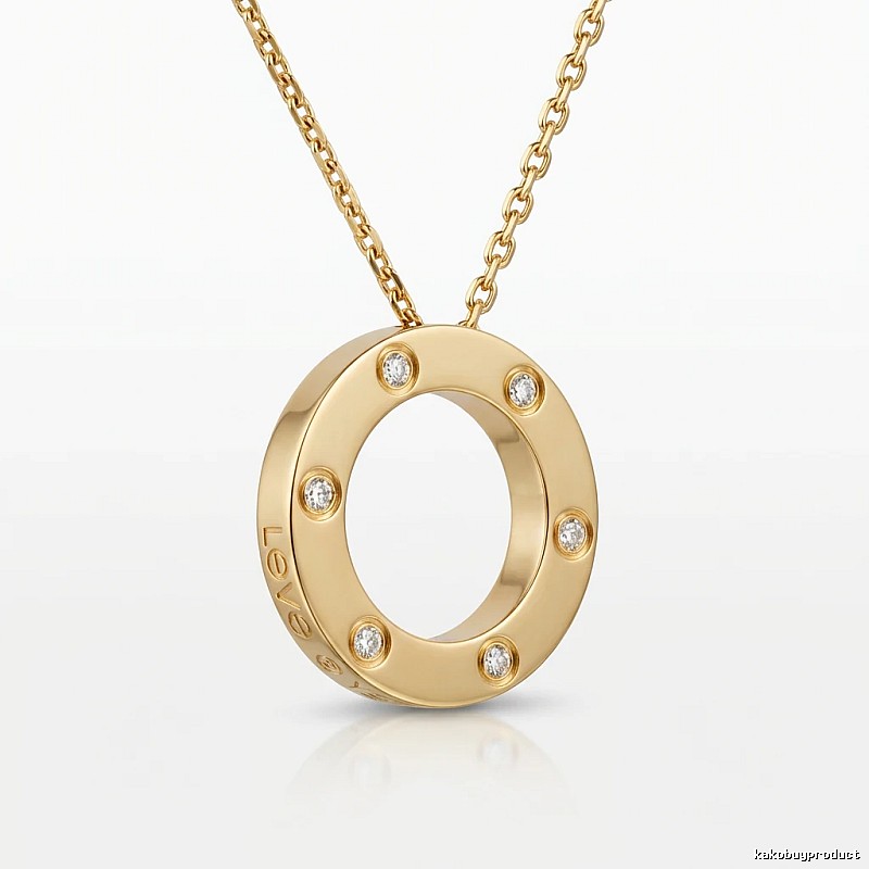 Cartier LOVE series gold necklace