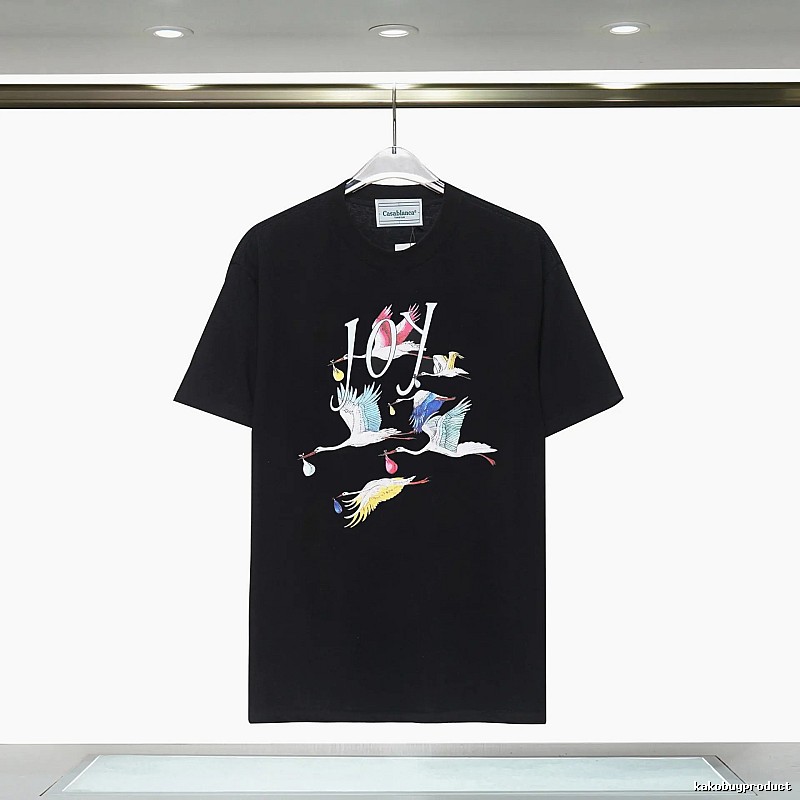 Casablanca Crane Style Black T-shirt