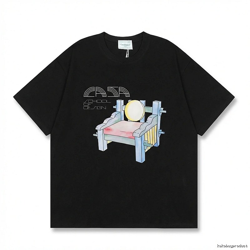 Casablanca retro style black T-shirt