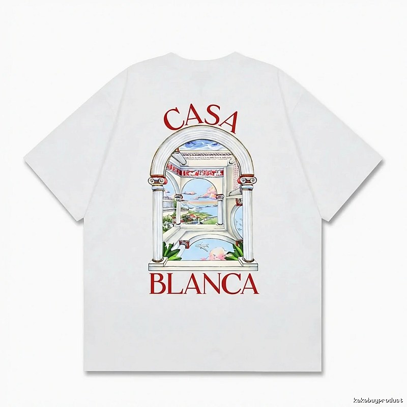 Casablanca retro style white T-shirt