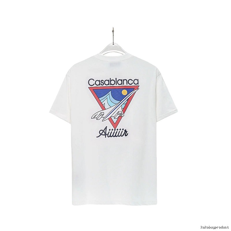 Casablanca Triangle Print White T-shirt