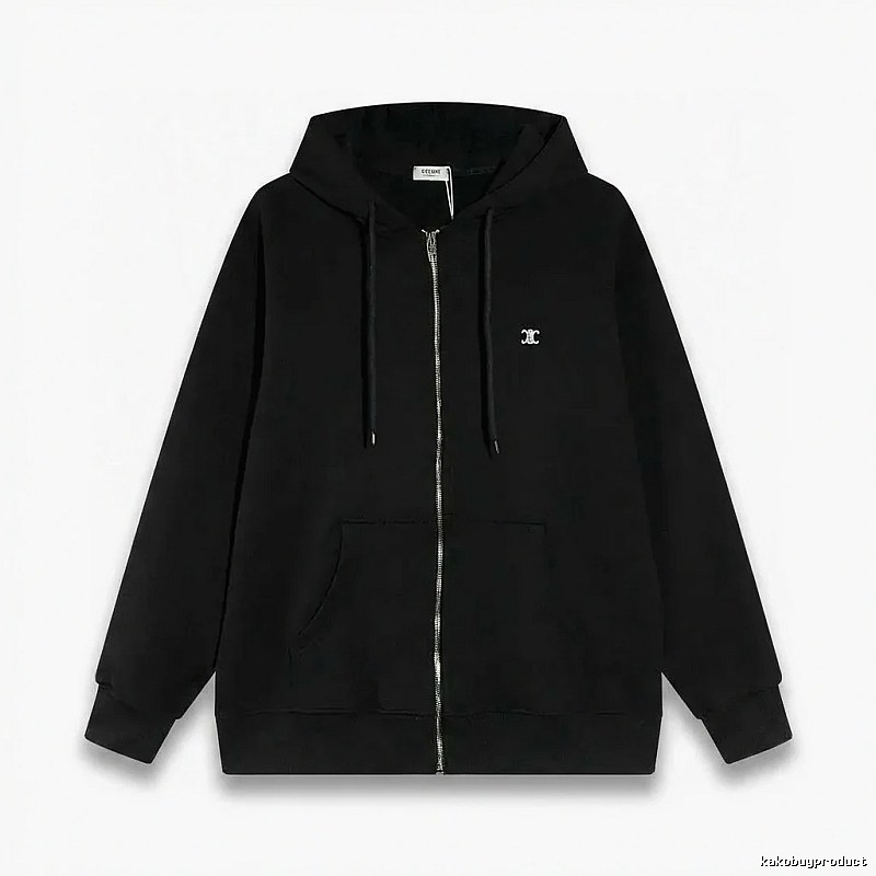 CELINE's classic black hoodie