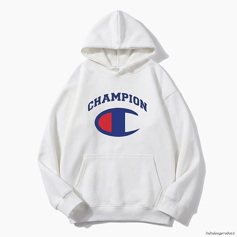 Champion classic white hoodie.