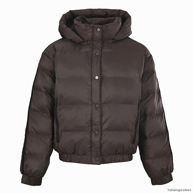 Chocolate Brown Hooded Puffer Jacket - Independent Style Winter
