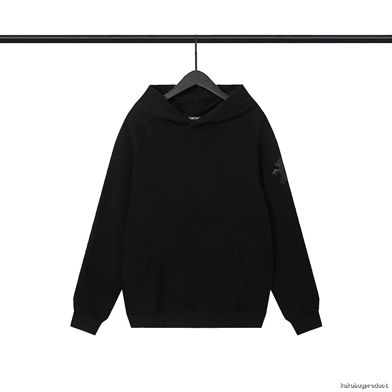Chrome Hearts 2089-83 Black Cross Graphic Hoodie Active Casual