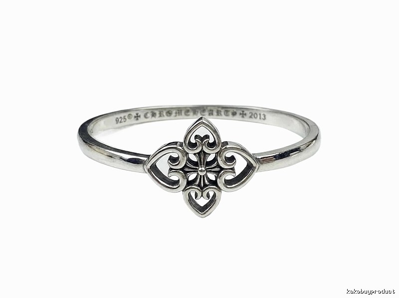 Chrome Hearts Cross Flower Vintage Silver Ring