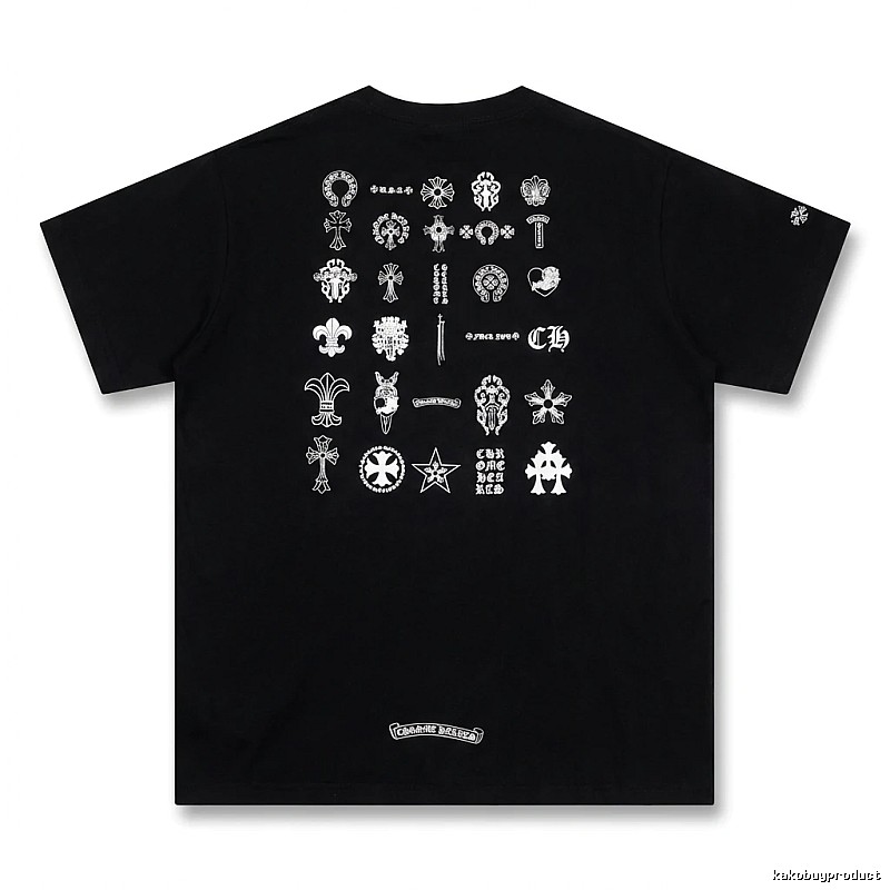Chrome Hearts dark style black T-shirt