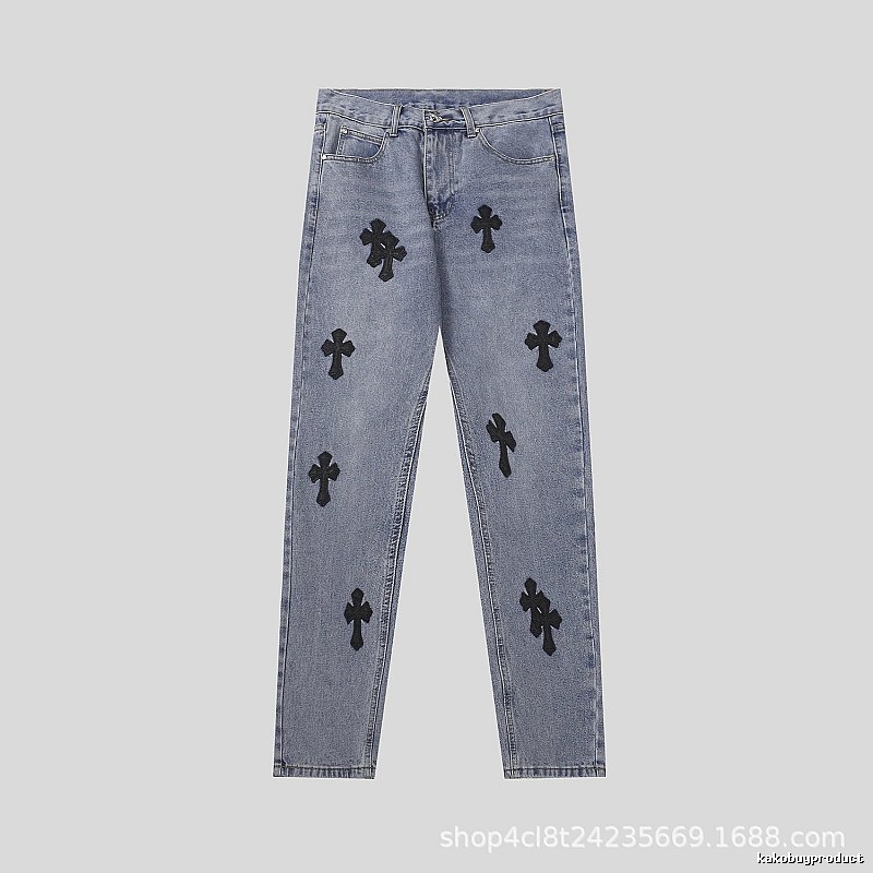 Chrome Hearts Gift Ready Graphic jeans Light Denim Jeans with Standout Detail