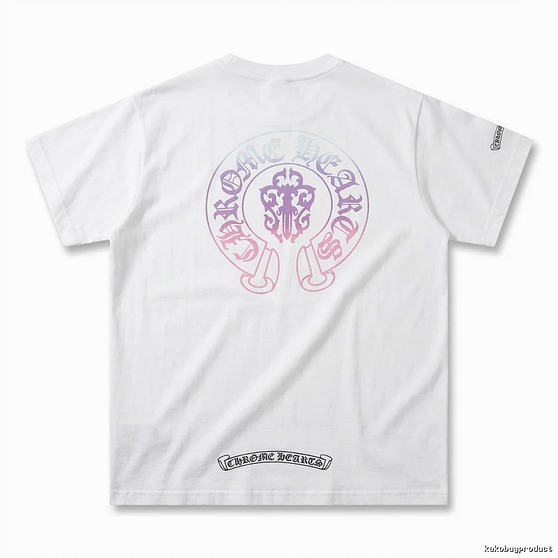 Chrome Hearts Gradient Retro White T-shirt