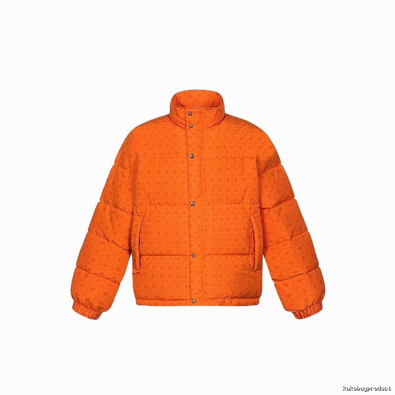 Chrome Hearts orange printed down jacket