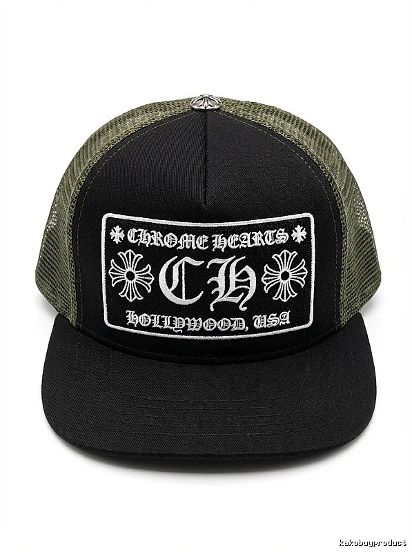 Chrome Hearts Retro Style Black Hat