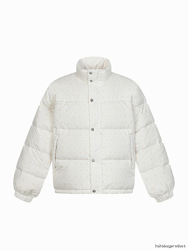Chrome Hearts Retro Style White Cotton Coat