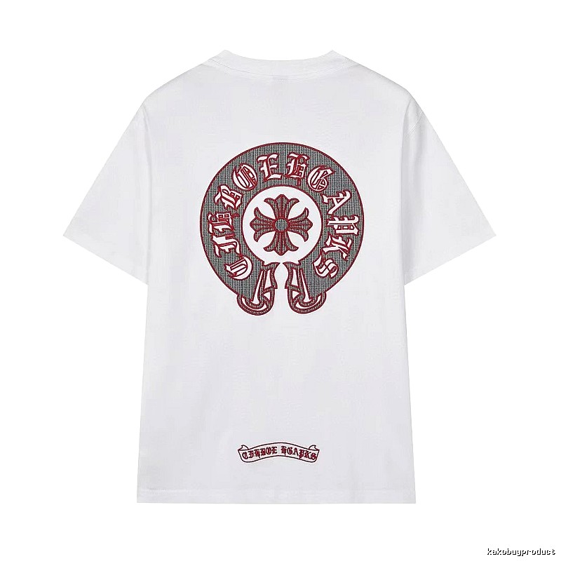 Chrome Hearts Vintage Embroidered Horseshoe White T-Shirt