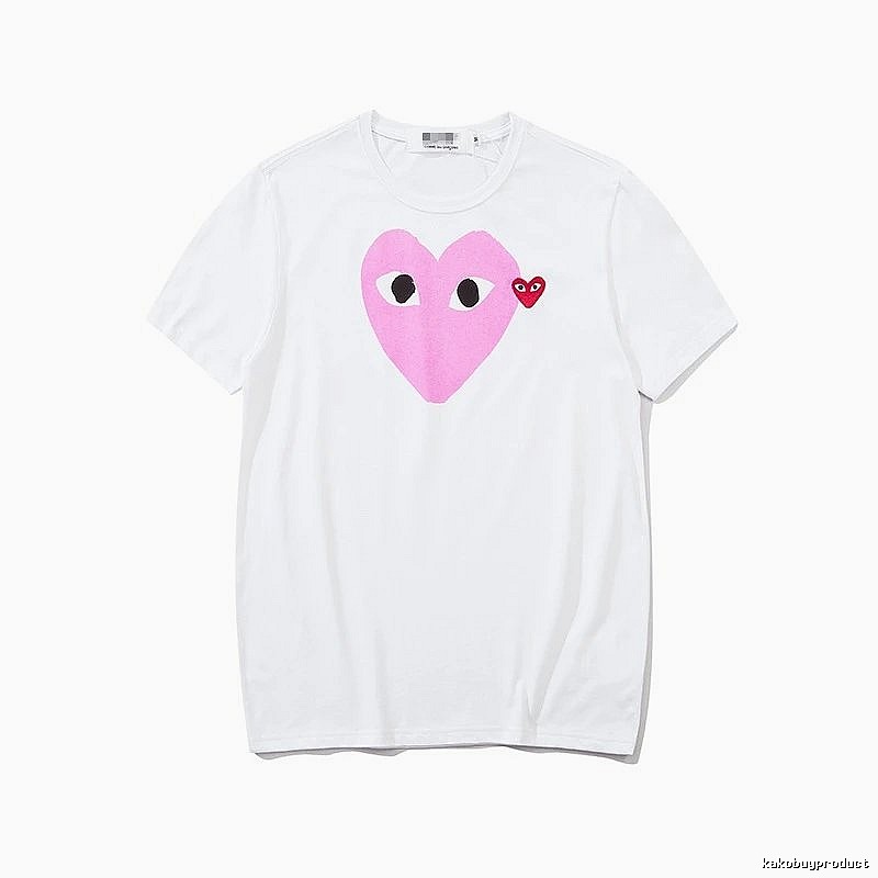 Comme des Garcons PLAY 2023-03 Style 2303 Heart Logo T-Shirt Downtown Style