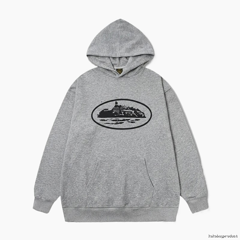 Corteiz grey minimalist hoodie
