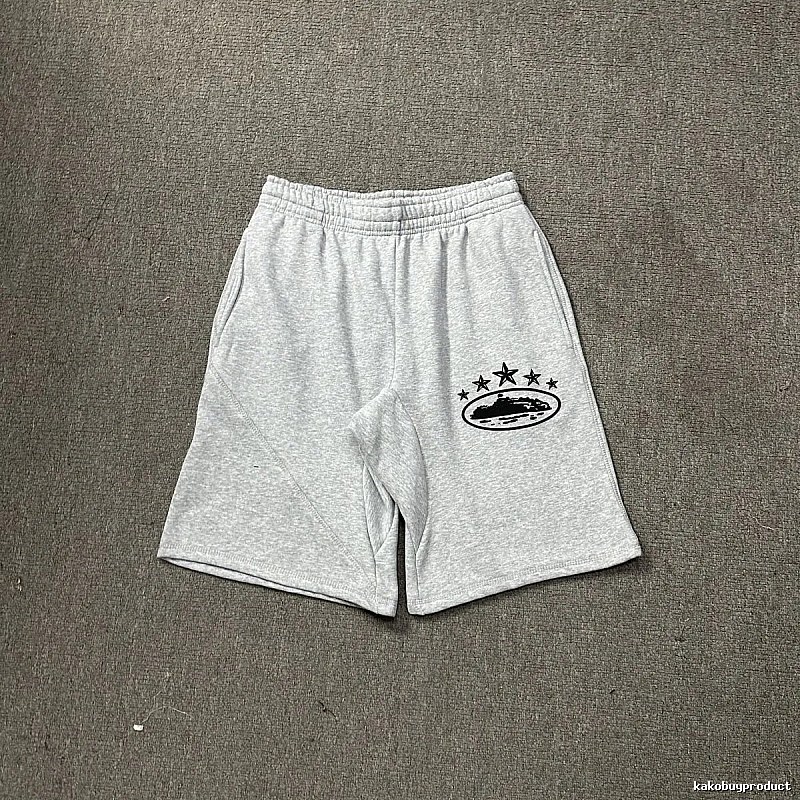Corteiz minimalist light gray shorts