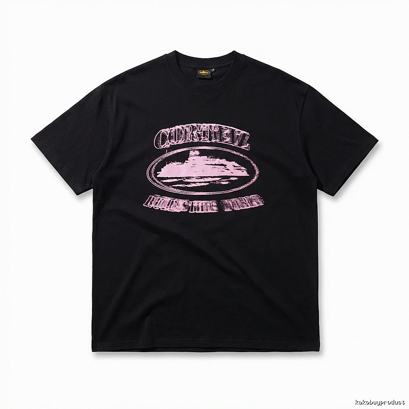 Corteiz Printed Trendy Black T-shirt
