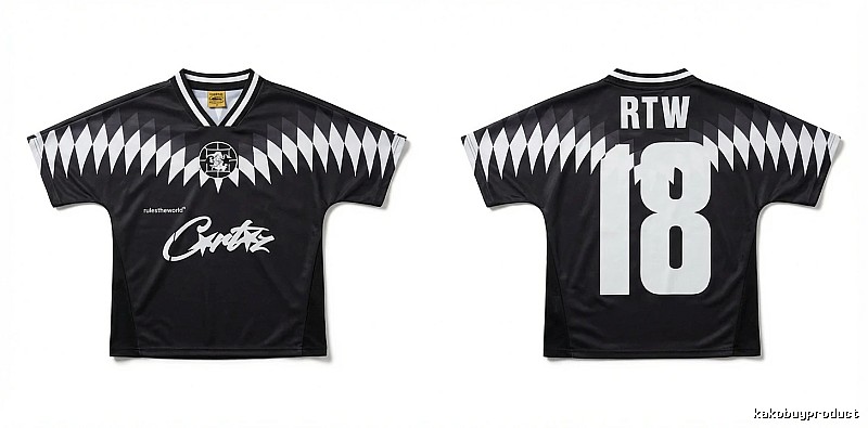 Corteiz RTW Series Black and White Wind Top