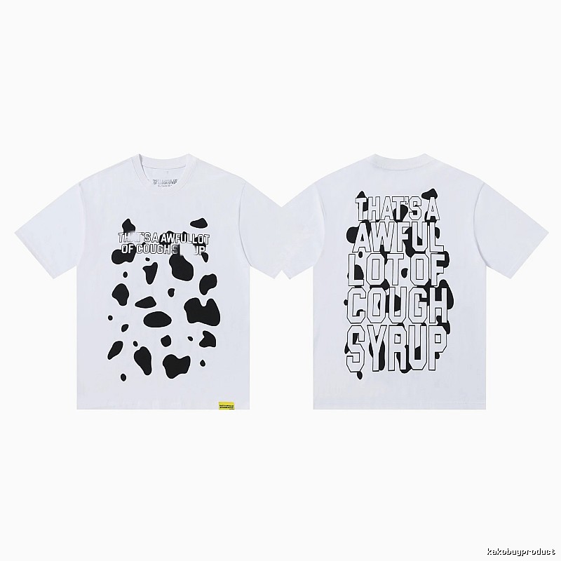 COUGH SYRUP Print Street Style White T-Shirt